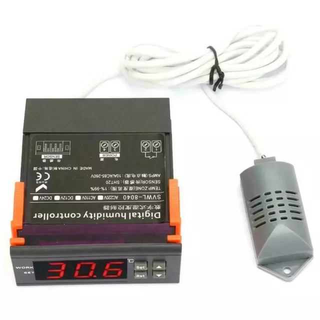 220 V digitaler Luftfeuchtigkeitsregler 1 % ~ 99 % rF Feuchtigkeitsregler