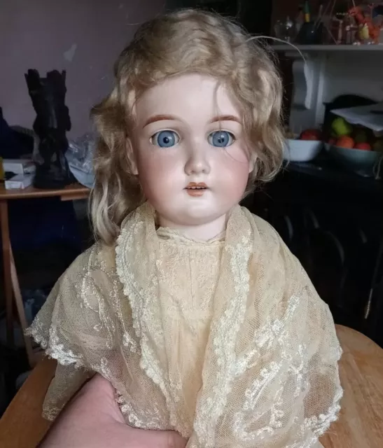 Antique Vintage German Doll Armand Marseille AM390 Bisque Head Clothed