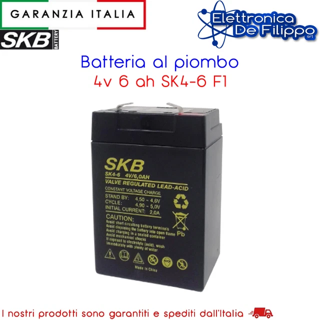 BATTERIA AL PIOMBO SKB 6V - 12 AH - Foto 5