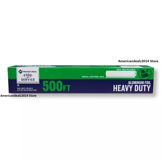 Daily Chef Heavy Duty Food Service Foil 500 Ft Heavy Duty Aluminum Foil 18 X 500