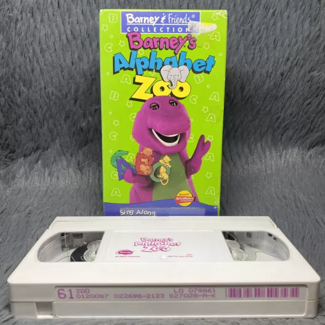 Barney And Friends Collection Barneys Alphabet Zoo Vhs 1994 Kids