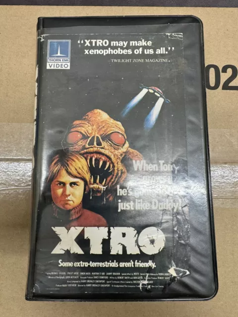 XTRO - 1983 VHS Tape Clamshell Case - Thorn EMI Video 80s Horror Sci-Fi ...