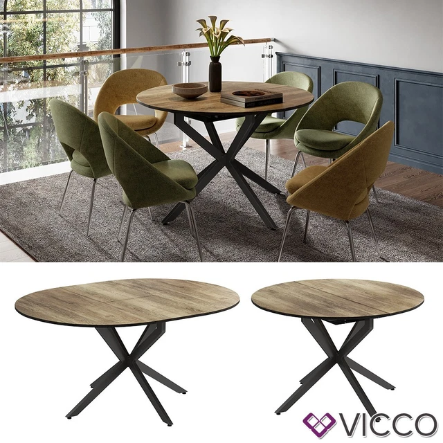 Esstisch 120 Ausziehbar Vicco Esstisch Fenaro 120cm Produktbild-Vorschau 1