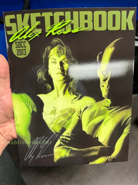 ALEX ROSS SDCC 2013 SKETCHBOOK - SDCC 2013 🔥 Softcover -- SIGNED by Alex Ross!