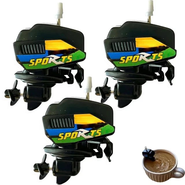 Lot De 5 Agitateurs à Café En Forme De Moteur De Bateau - Gadget Fun Pour Mélanger Café, Thé, Boissons