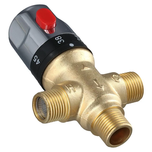 ADJUSTABLE TEMPERATURE THERMOSTATIC Mixing Valve Pipeline Valve Water