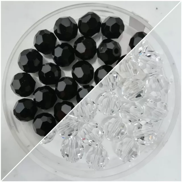12mm Swarovski® Kristall Perle CLASSIC BEAD Rund facettiert 2x Art 5000 FARBWAHL