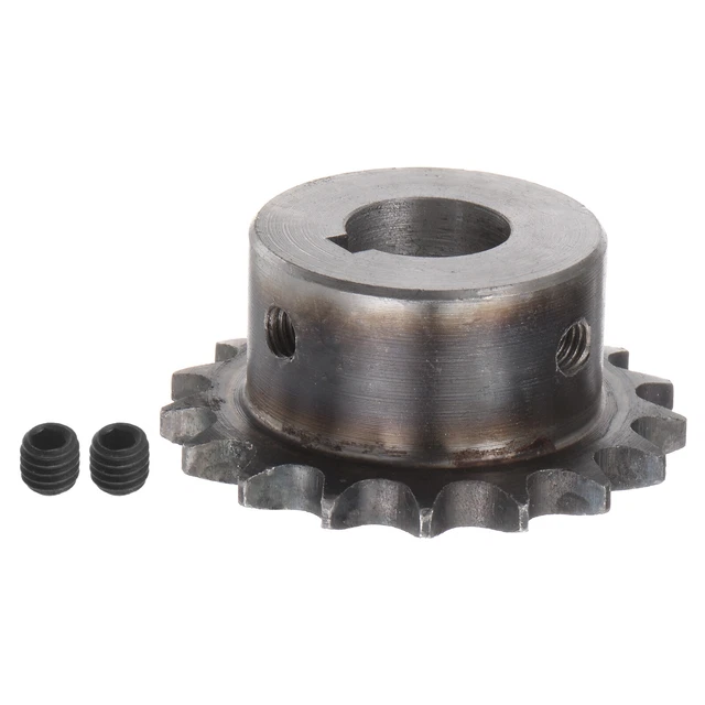 06B Roller Chain Sprocket 17T Pitch 3/8" 17mm Bore A3 Steel Motor Drive Gear