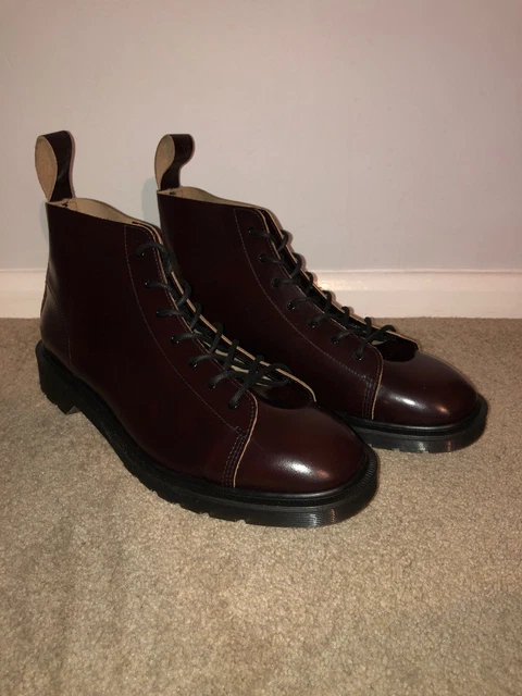 DR MARTENS BOANIL Brush Oxblood Mens Boots Size 11 Made In  display picture 3
