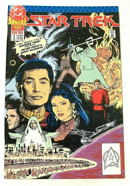 "STAR TREK" Annual # 1 (1990, DC Comics) Science Fiction, GEORGE TAKEI story