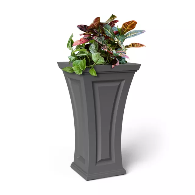 Mayne Cambridge 28" Tall Planter - Graphite Grey