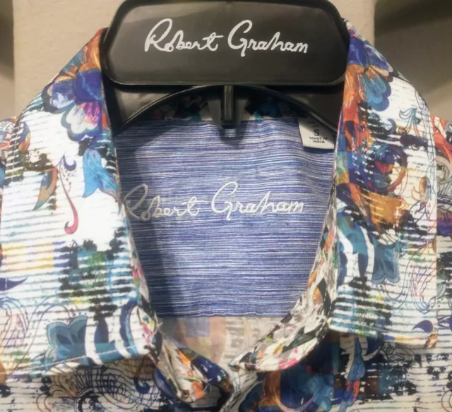 Robert Graham CORYDON Small - NWT NEW - Multicolor L/S Floral Sport Shirt $198