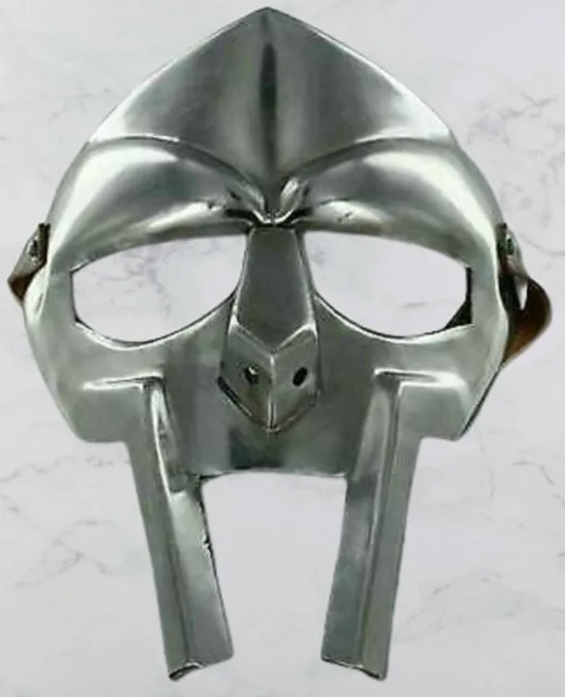 Gladiator MF Doom Mask Mad villain Mild Steel Face Armor Replica Medieval Helmet