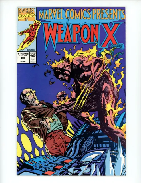 Marvel Comics Presents #83 Comic Book 1991 VF- Barry Windsor-Smith Logan