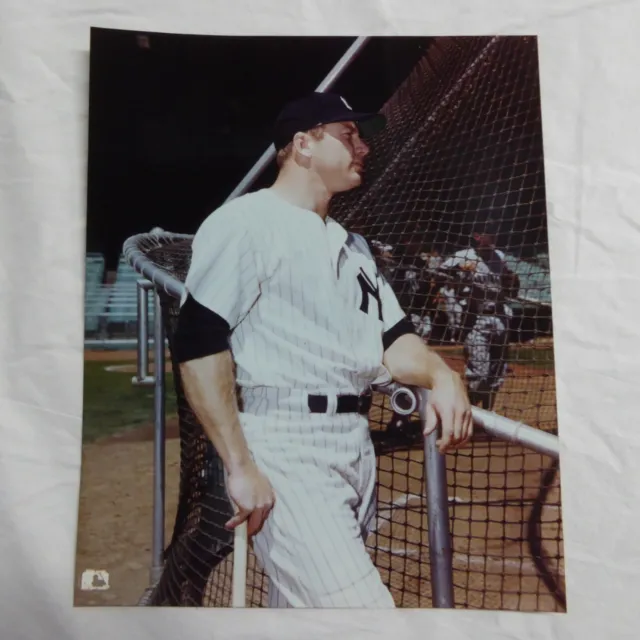 Mickey Mantle 8 x 10 MLB License 1960 Photo Reprint New York Yankee Batting Cage
