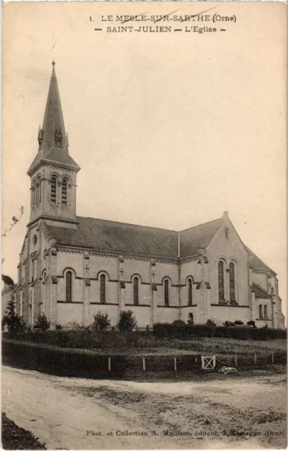CPA LE MESLE-SUR-SARTHE ST-JULIEN l'Eglise (1272681)