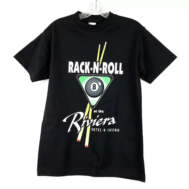 RIVIERA HOTEL & Casino T Shirt Sz Small Vintage Las Vegas  Billiards Alstyle