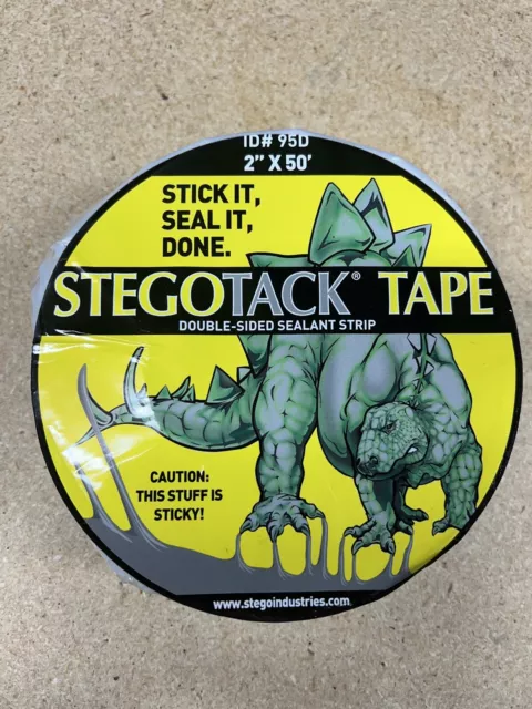 Stego Tack Tape 95D Double Sided Sealant Strip 2" X 50' New