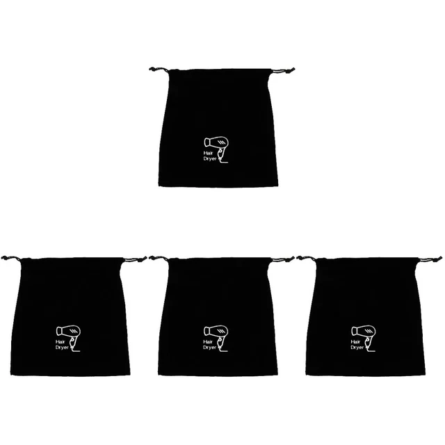 4 Pc Sac De Rangement Pour Sèche-cheveux Voyage Organisateur Poche Bonnet