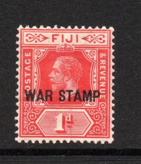 Fiji, 1d scarlet overprinted "War Stamp,"  SG 139a, MLH,  1915