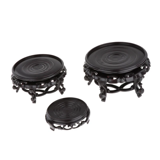 Circular Fish Bowl Display Stand Bracket Decorative Aquatic Aquarium Table