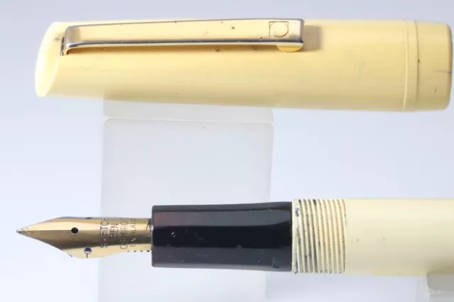 Vintage Osmiroid No. 65 Cartridge Sketch White Fountain Pen