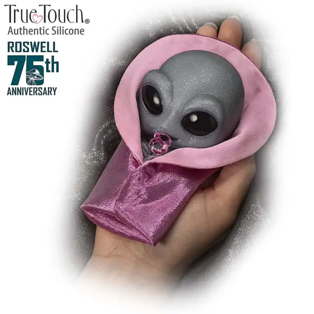 Ashton Drake Miniature ZOE Alien Out-of-This-World Silicone Baby Doll 4"