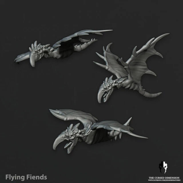 Wargames Compatible - Spiked Dark Fiends X 3 - Eldar Ones