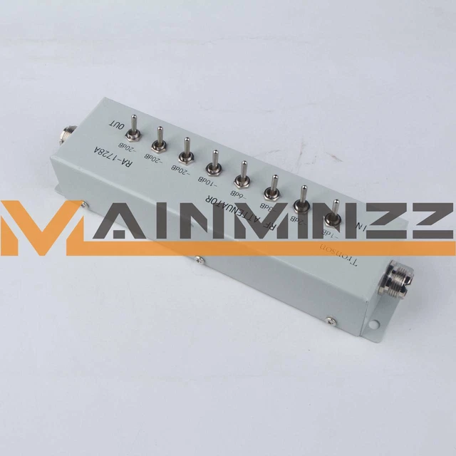 ONE NEW 0 - 82DB VARIABLE/ STEP ATTENUATOR 50 OHM for Ham Radio Transmitter