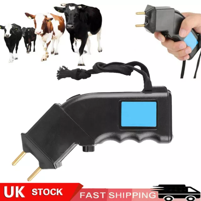 4000V 2.4W Electric Cattle Prod Prodder Shock Handheld Cow Livestock Tool Black