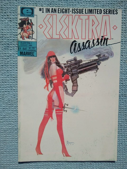 Vintage Marvel Epic Comics Elektra Assassin No. 1 1986 Limited Series Comic Book