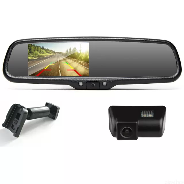 HD 4.3'' Car Replacement Rear View Mirror Monitor Backup Camera For Ford Transit