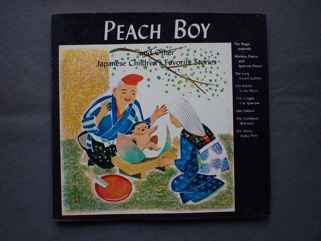 Peach Boy Japanese Children's Favorite Stories 1970 Tuttle Book