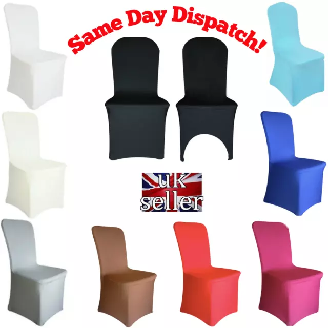 1-50 Spandex Dining Room Chair Covers Slip SEAT Cover Stretch Removable Wedding