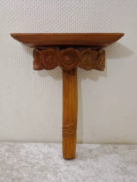 Madera Estante Pedestal Floral Adornos Estilo Antiguo Diseño Vintage Handmade I