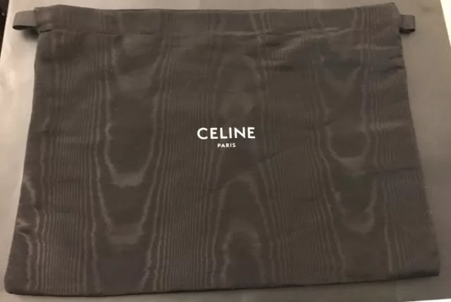 Bolsa cubierta antipolvo con cordón negro Celine 16"" x 11"" x2 dior slp ysl
