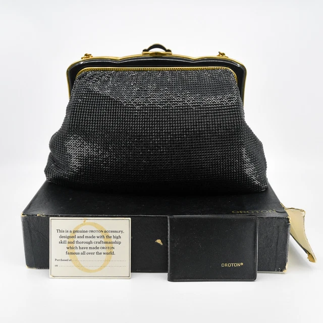 Oroton mesh evening bags deals