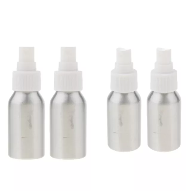Set von 4 Spray Aluminium Flasche Fine Mist Sprayer nachfüllbare