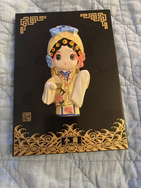 Chinese Dolls Clay Figurine Beijing Peking Opera Doll Handmade Art