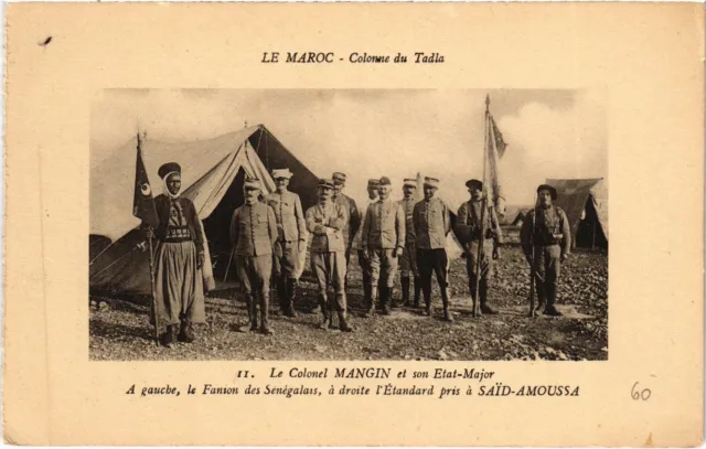 CPA AK Tadla Column - Colonel Mangin and His General Staff MOROCCO (1359822)