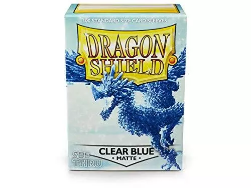 Dragon Shield Standard Sleeves - Matte Clear Blue (100 Sleeves)