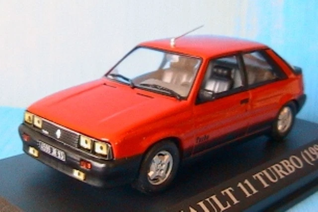 Miniature ODEON Renault 11 Turbo Rouge 1988 – Échelle 1/43 – Collection