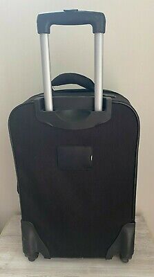 Geoffrey Beene Black 20" Wheeled Carry On Lined Airline Luggage 2
