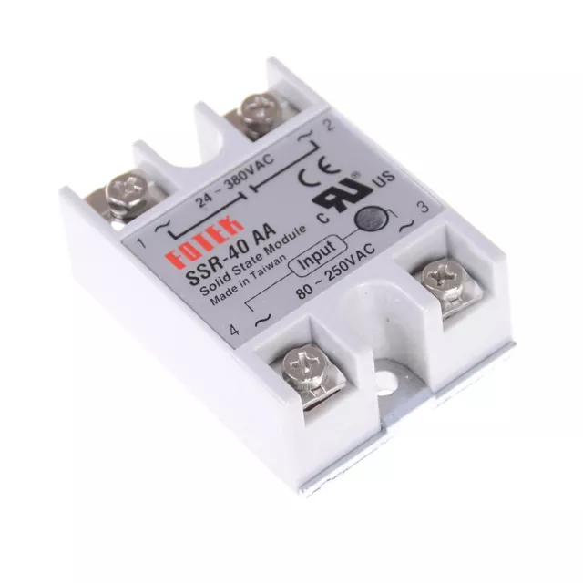 Solid State Relay SSR-40AA 40A AC Relais 80-250V TO 24-380VAC AC SSR  M 3