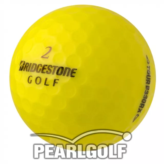 25 Gelbe Bridgestone Tour B330 Rx 2013 Golfbälle - Aaaa - Ohne Markierungen