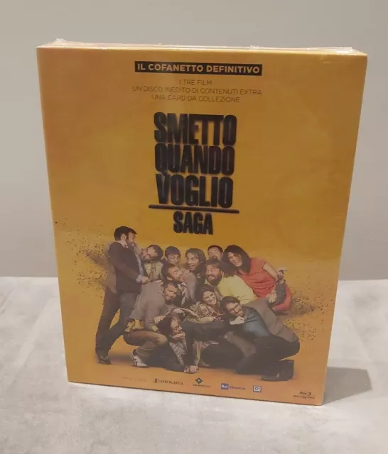 SMETTO QUANDO VOGLIO SAGA - Cofanetto Blu Ray Fuori Catalogo RARO