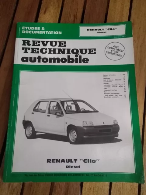 revue technique renault clio 1 diesel