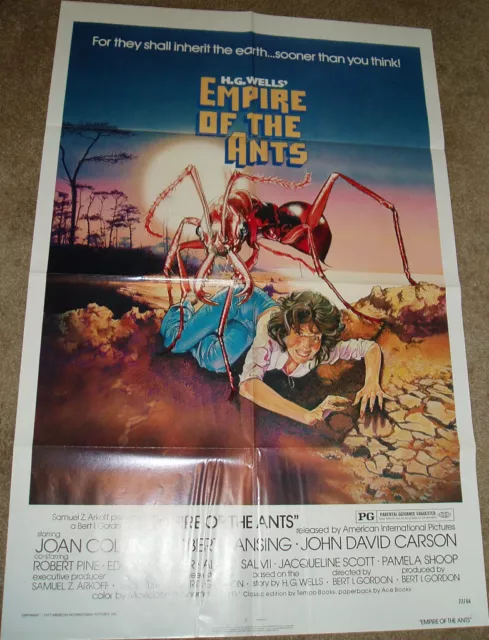 Empire Of The Ants Movie Poster Hg Wells Horror  27X41 Folded 1977 Original