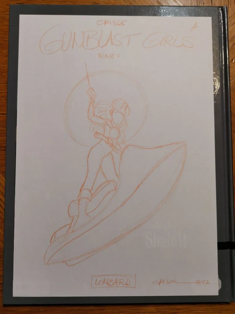 Projet De Couverture 3 Gunblast Girls Dessin De Crisse + Autocollant Ttbe