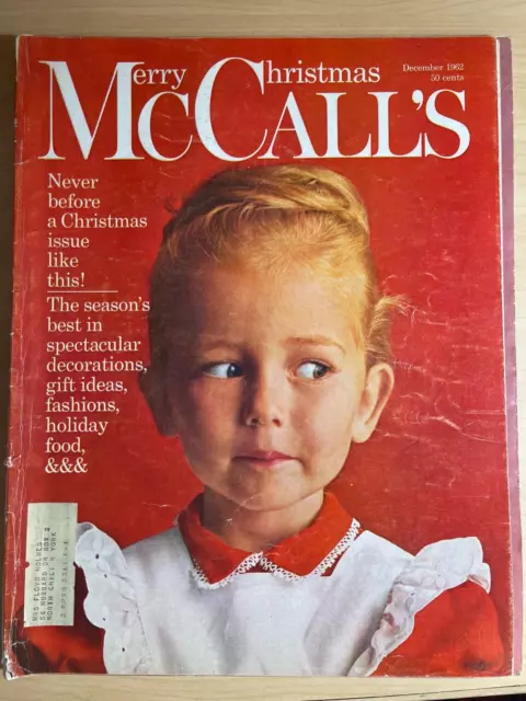 McCALL's MAGAZINE, December 1962, Betsy McCall Paper Doll Christmas Greeting